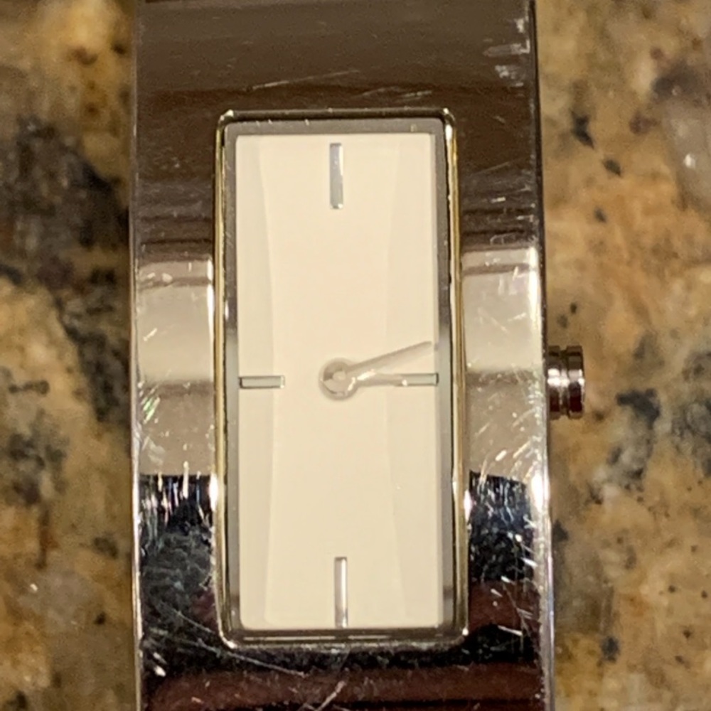 Dkny Stainless Steel Rectangular Bracelet Watch - image 5